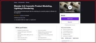 Blender 4.0 Cosmetic Product Modeling, Texturing, Lighting & Rendering Course.webp