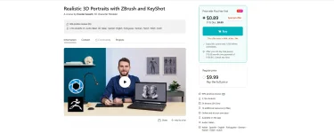 Realistic 3D Portraits with ZBrush and KeyShot by Davide Sasselli.webp Realistic 3D Portraits with ZBrush and KeyShot by Davide Sasselli.webp
