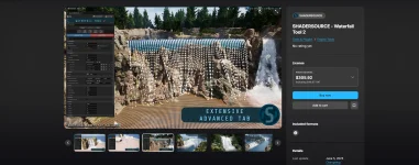 SHADERSOURCE – Waterfall Tool 2  Engine Tools Plugin Educational Overview & Usage Guide.webp