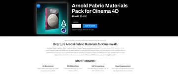 Arnold Fabric Materials Pack for Cinema 4D – Educational Overview & Asset Structure Guide.webp