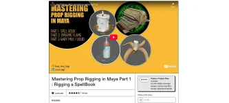 Prop Rigging in Maya SpellBook Rig Tutorial and Technical Structure Guide.webp