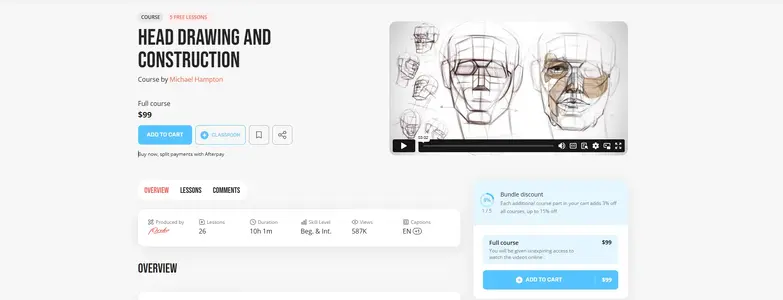Mastering Head Drawing with Michael Hampton Complete Construction Techniques for Artists and...webp Mastering Head Drawing with Michael Hampton Complete Construction Techniques for Artists and...webp