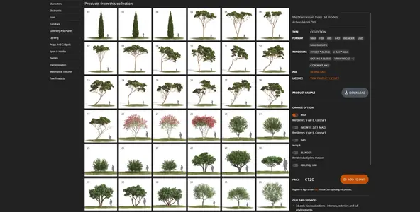 Thread 'Mediterranean Trees 3D Models — Archmodels vol. 269 (US / UK / Canada / Australia)'