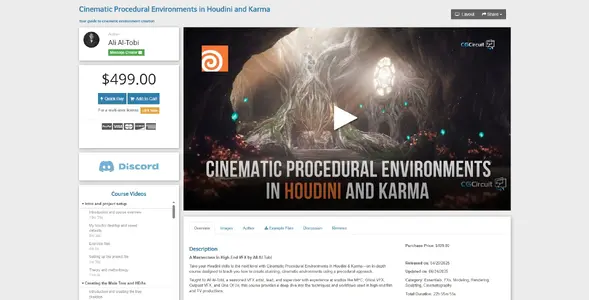 Thread 'Cinematic Procedural Environments in Houdini and Karma (US / UK / Canada / Australia)'
