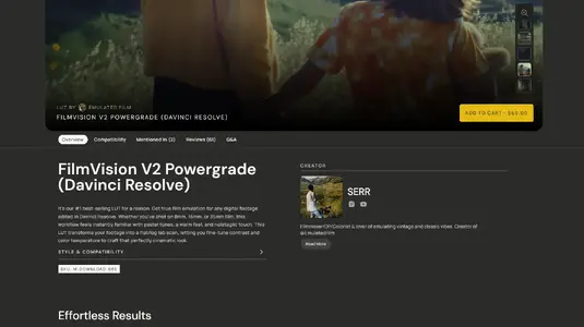 FilmVision PowerGrade & LUT by SERR for DaVinci Resolve 18 (US  UK  Canada  Australia).webp