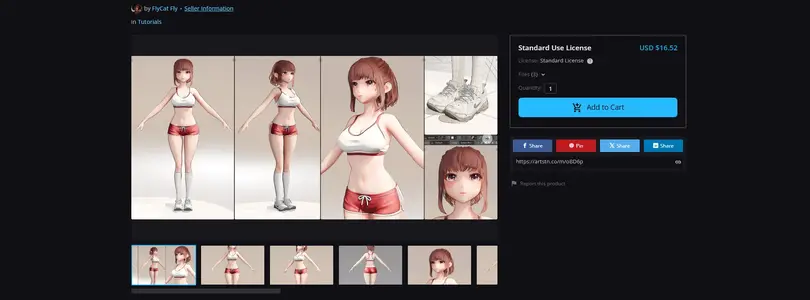 Thread 'Anime Run – Blender Modeling Full Process with Project Files'