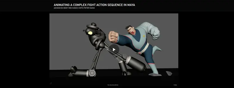 The Gnomon Workshop – Animating Complex Fight Action Sequence in Maya – Advanced Body Mechani...webp