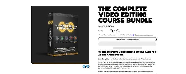 The Complete Video Editing Course Bundle & After Effects Editing Pack.webp