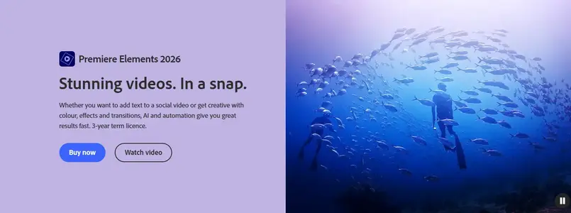 Adobe Premiere Elements 2026 v26.0  Smart Video Editing for Everyone with AI and Creative Aut...webp
