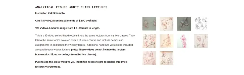 Analytical Figure Audit Class Lectures – Instructor Kirk Shinmoto  Mastering Figure Construct...webp