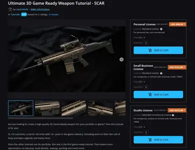 Thread 'ArtStation – Ultimate 3D Game Ready Weapon Tutorial – SCAR'